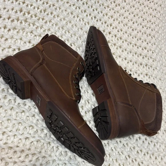 Florsheim Men's Brown Leather Boots - Picture 2 of 8